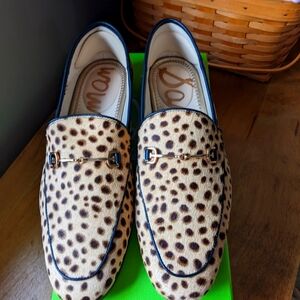 Size 10 Sam Edelman Cheetah Hair Bit Loafers Loraine style